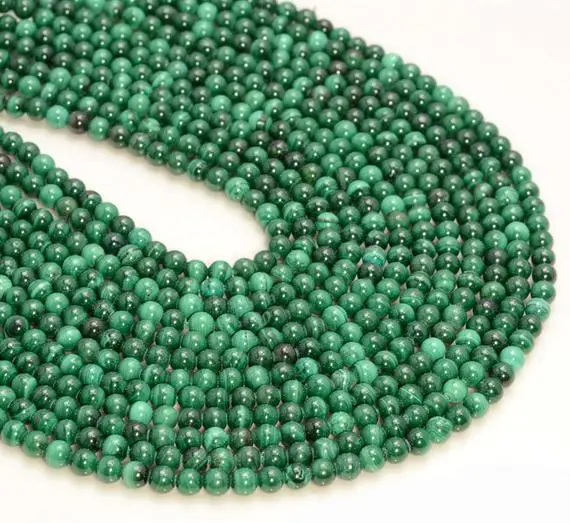 2mm Genuine Natural Malachite Gemstone Grade Aa Round Loose Beads 15.5 Inch Full Strand (80007296-488)
