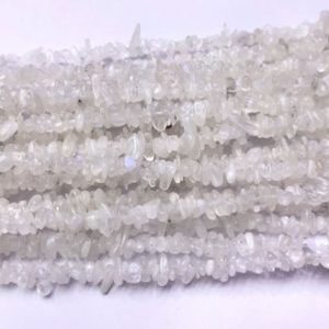 Shop Moonstone Chip & Nugget Beads! Natural Blue Moonstone 4-6mm Chips Genuine Loose Nugget Beads 34 inch Jewelry Supply Bracelet Necklace Material Support | Natural genuine chip Moonstone beads for beading and jewelry making.  #jewelry #beads #beadedjewelry #diyjewelry #jewelrymaking #beadstore #beading #affiliate #ad