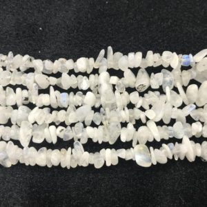 Shop Moonstone Chip & Nugget Beads! Natural Blue Moonstone 5-8mm Chips Genuine Loose Nugget Beads 34 inch Jewelry Supply Bracelet Necklace Material Support | Natural genuine chip Moonstone beads for beading and jewelry making.  #jewelry #beads #beadedjewelry #diyjewelry #jewelrymaking #beadstore #beading #affiliate #ad