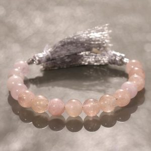 Shop Morganite Round Beads! Morganite smooth round beads gemstone beads 10 cm strand 8 mm beads for jewelry making, morganite gemstone beads, crafts supply | Natural genuine round Morganite beads for beading and jewelry making.  #jewelry #beads #beadedjewelry #diyjewelry #jewelrymaking #beadstore #beading #affiliate #ad
