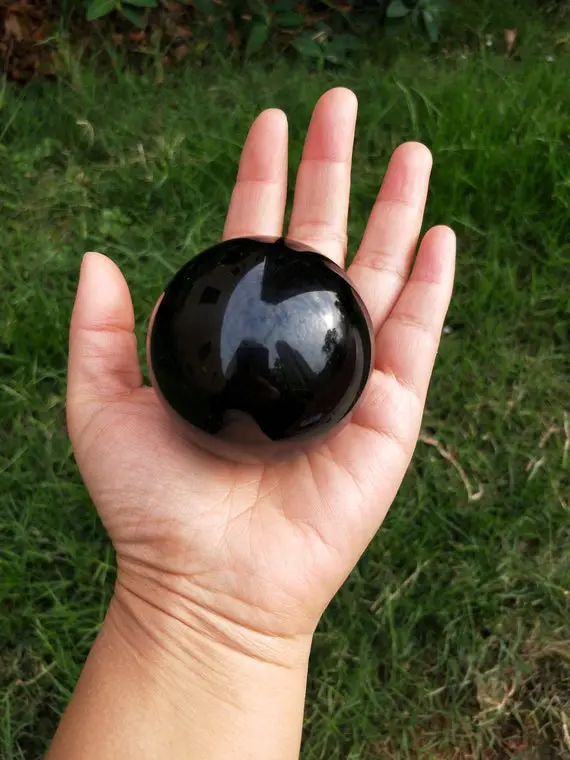 Black Obsidian Crystal Ball Sphere 60mm (2.36")