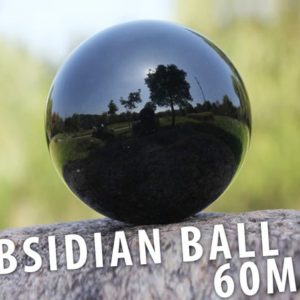 Shop Obsidian Stones & Crystals! Black Obsidian Crystal Ball Sphere 60mm (2.36") | Natural genuine stones & crystals in various shapes & sizes. Buy raw cut, tumbled, or polished gemstones for making jewelry or crystal healing energy vibration raising reiki stones. #crystals #gemstones #crystalhealing #crystalsandgemstones #energyhealing #affiliate #ad