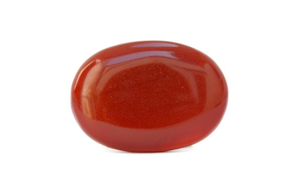 Red Onyx Cabochon Gemtone (28mm X 20mm X 5mm) - Oval Stone - Natural Red Onyx Gemstone - Loose Crystal