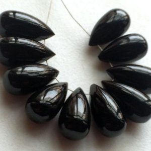 Shop Onyx Bead Shapes! 8x18mm Approx Black Onyx Micro Plain Tear Drop Briolettes, Black Onyx Tear Drop Briolettes For Jewelry (5Pcs To 20Pcs Options) | Natural genuine other-shape Onyx beads for beading and jewelry making.  #jewelry #beads #beadedjewelry #diyjewelry #jewelrymaking #beadstore #beading #affiliate #ad