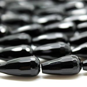 Long teardrop beads,black onyx beads,semiprecious beads,drop beads,black beads,teardrop gemstone,jewelry making,AA Quality – 16" Strand | Natural genuine other-shape Gemstone beads for beading and jewelry making.  #jewelry #beads #beadedjewelry #diyjewelry #jewelrymaking #beadstore #beading #affiliate #ad