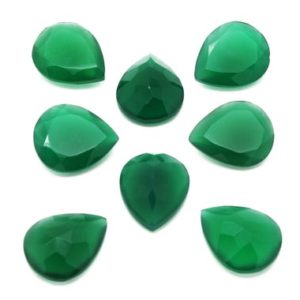 Shop Onyx Stones & Crystals! Large Pear Onyx, pear Cut Gemstone, natural Stone Faceted, green Stone, faceted Gemstones, semiprecious Stone, loose Stones, diy Jewelry Making | Natural genuine stones & crystals in various shapes & sizes. Buy raw cut, tumbled, or polished gemstones for making jewelry or crystal healing energy vibration raising reiki stones. #crystals #gemstones #crystalhealing #crystalsandgemstones #energyhealing #affiliate #ad