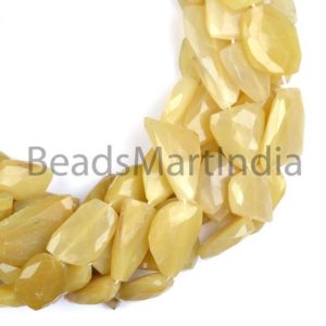 Shop Opal Chip & Nugget Beads! Yellow Opal Faceted Nuggets Shape Beads, 17×21-23x32mm Faceted Yellow Opal Beads, Nuggets Shape Opal Beads, Faceted Yellow Opal Beads | Natural genuine chip Opal beads for beading and jewelry making.  #jewelry #beads #beadedjewelry #diyjewelry #jewelrymaking #beadstore #beading #affiliate #ad