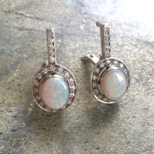 Shop Opal Jewelry! Long Opal Earrings, Natural Opal, Antique Earrings, Australian Opal, Vintage Earrings, Oval Earrings, Victorian Earrings, Silver Earrings | Natural genuine Opal jewelry. Buy crystal jewelry, handmade handcrafted artisan jewelry for women.  Unique handmade gift ideas. #jewelry #beadedjewelry #beadedjewelry #gift #shopping #handmadejewelry #fashion #style #product #jewelry #affiliate #ad