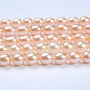Shop Pearl Chip & Nugget Beads! AAA 8~9mm Rice Bright Pink Clear Freshwater Pearl,Raw Genuine Freshwater Pearl,High luster pearl,good quality Freshwater pearl beads,TS1268 | Natural genuine chip Pearl beads for beading and jewelry making.  #jewelry #beads #beadedjewelry #diyjewelry #jewelrymaking #beadstore #beading #affiliate #ad