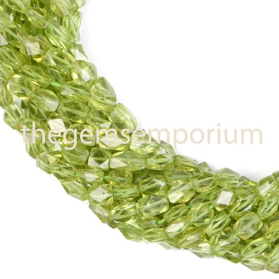 Peridot Faceted Oval Shape Beads, 4x5-5x6mm , Peridot Faceted Beads, Peridot , Peridot Beads