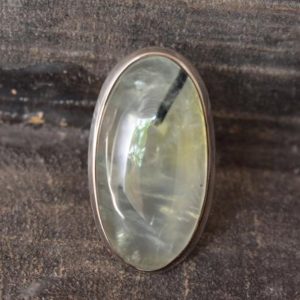 Shop Prehnite Rings! prehnite ring,natural prehnite ring,green prehnite ring,925 silver ring,prehnite gemstone ring,oval shape ring,natural prehnite rutile ring | Natural genuine Prehnite rings, simple unique handcrafted gemstone rings. #rings #jewelry #shopping #gift #handmade #fashion #style #affiliate #ad