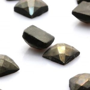 Shop Pyrite Cabochons! Fine pyrite gemstone,faceted gemstone cabochon,unique jewelry supplies,pyrite iron gemstone,square stones – AA Quality | Natural genuine stones & crystals in various shapes & sizes. Buy raw cut, tumbled, or polished gemstones for making jewelry or crystal healing energy vibration raising reiki stones. #crystals #gemstones #crystalhealing #crystalsandgemstones #energyhealing #affiliate #ad