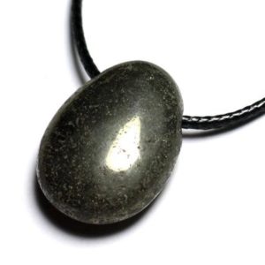 Shop Pyrite Pendants! Necklace Pendant Gemstone – Pyrite Drop 25mm | Natural genuine Pyrite pendants. Buy crystal jewelry, handmade handcrafted artisan jewelry for women.  Unique handmade gift ideas. #jewelry #beadedpendants #beadedjewelry #gift #shopping #handmadejewelry #fashion #style #product #pendants #affiliate #ad