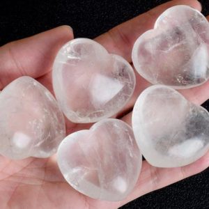 Clear Quartz Puffy Heart 40mm | Natural genuine stones & crystals in various shapes & sizes. Buy raw cut, tumbled, or polished gemstones for making jewelry or crystal healing energy vibration raising reiki stones. #crystals #gemstones #crystalhealing #crystalsandgemstones #energyhealing #affiliate #ad