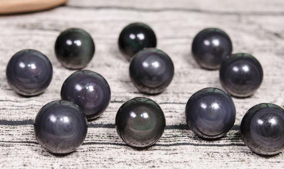 Rainbow Eye Obsidian Crystal Quartz Sphere,rainbow Obsidian Ball,obsidian Beads,crystal Healing,metaphysical,pagan,pendant,necklace,reiki,