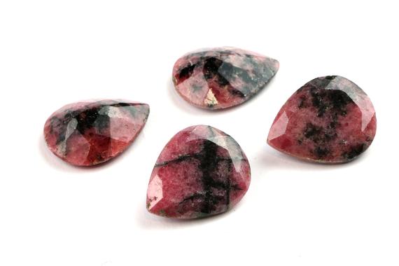 Aa Quality Rhodonite Stone,teardrop Stone,pear Gemstone,pink Gemstone,loose Stones,natural Stones Diy,jewelry Making Supplies - Aa Quality