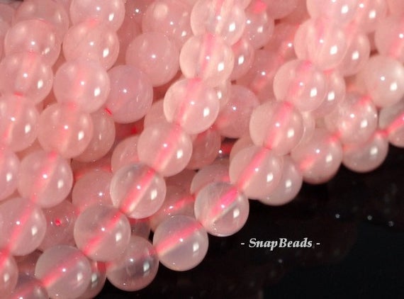 6mm Regency Rose Quartz Gemstone Pink Round 6mm Loose Beads 16 Inch Full Strand (90164220-75)