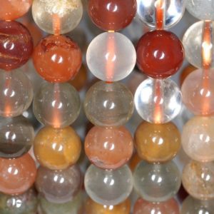 Shop Rutilated Quartz Round Beads! 9-10mm Rainbow Rutilated Quartz Gemstone Garde AA Round Loose Beads 7 inch Half Strand (80001063-145) | Natural genuine round Rutilated Quartz beads for beading and jewelry making.  #jewelry #beads #beadedjewelry #diyjewelry #jewelrymaking #beadstore #beading #affiliate #ad