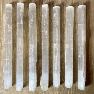 4” Selenite Stick, Selenite, Log, Charger, Wand, Selenite Wand, Sticks, Gypsum, Satin Spar Gypsum | Natural genuine stones & crystals in various shapes & sizes. Buy raw cut, tumbled, or polished gemstones for making jewelry or crystal healing energy vibration raising reiki stones. #crystals #gemstones #crystalhealing #crystalsandgemstones #energyhealing #affiliate #ad