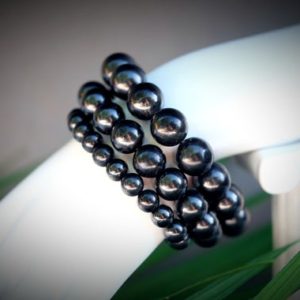 4mm-16mm Shungite EMF 5G Protection 4mm, 6mm, 8mm, 10mm, 12mm, 14mm, 16mm Round Large Standard Size Bracelets Karelia, Russia | Natural genuine Shungite bracelets. Buy crystal jewelry, handmade handcrafted artisan jewelry for women.  Unique handmade gift ideas. #jewelry #beadedbracelets #beadedjewelry #gift #shopping #handmadejewelry #fashion #style #product #bracelets #affiliate #ad