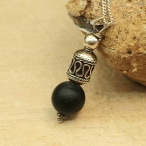 Shop Shungite Pendants! Rare black Shungite pendant necklace. 5% carbon from Kazakhstan. Bali silver. Reiki jewelry. Small Wire wrapped pendant. 10mm stone | Natural genuine Shungite pendants. Buy crystal jewelry, handmade handcrafted artisan jewelry for women.  Unique handmade gift ideas. #jewelry #beadedpendants #beadedjewelry #gift #shopping #handmadejewelry #fashion #style #product #pendants #affiliate #ad