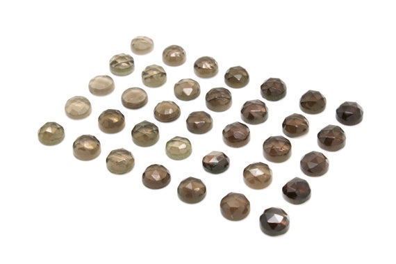 Smoky Quartz Cabochon,faceted Cabochons,gemstone Cabochons,brown Gems,loose Gemstones,semiprecious Cabs,craft Wholesale Supplies,aa Quality