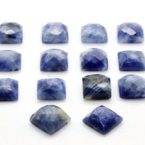 Shop Sodalite Cabochons! Square Sodalite Gemstone, Faceted Gemstone, gemstone Cabochons, faceted Cabochon Sale, wholesale Cabochons, navy Blue Stone – Aa Quality | Natural genuine stones & crystals in various shapes & sizes. Buy raw cut, tumbled, or polished gemstones for making jewelry or crystal healing energy vibration raising reiki stones. #crystals #gemstones #crystalhealing #crystalsandgemstones #energyhealing #affiliate #ad