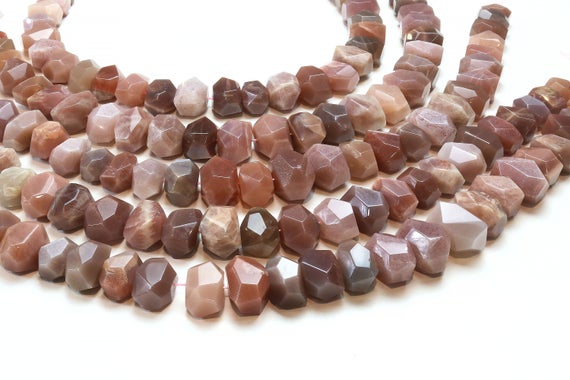 Faceted Sunstone Beads,nugget Beads,natural Gem Beads,natural Beads,multicolor Beads,semiprecious Beads,stone Beads,raw Beads  - 16" Strand