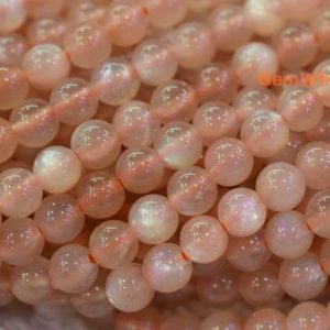 Shop Sunstone Round Beads! 15" Natural Sunstone 4mm Round Beads, high Quality Semi-precious Stone, Shining Quality, Orange Stone 4mm | Natural genuine round Sunstone beads for beading and jewelry making.  #jewelry #beads #beadedjewelry #diyjewelry #jewelrymaking #beadstore #beading #affiliate #ad