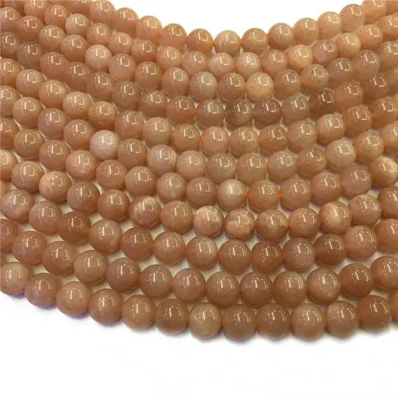 6mm Natural Sunstone Beads, Round Gemstone Beads, Wholesale Beads