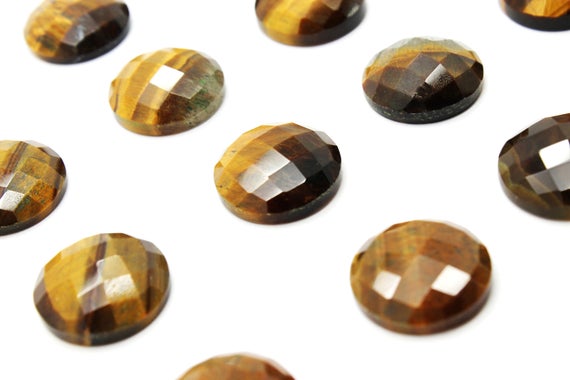Tiger Eye Cabochons,large Cabochons,round Cabochons,semiprecious Gemstones,semiprecious Cabochons,gemstone Cabs - Aa Grade - 1 Pc