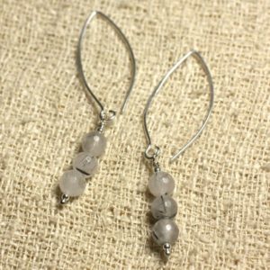 Shop Tourmalinated Quartz Earrings! Sterling Silver 925 hooks 40mm – 6mm faceted Tourmalated Quartz earrings | Natural genuine Tourmalinated Quartz earrings. Buy crystal jewelry, handmade handcrafted artisan jewelry for women.  Unique handmade gift ideas. #jewelry #beadedearrings #beadedjewelry #gift #shopping #handmadejewelry #fashion #style #product #earrings #affiliate #ad