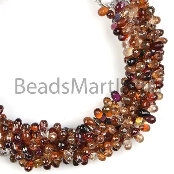 Natural Zircon Faceted Drop Shape Gemstone Beads, 3x5-5x7 Mm Zircon Faceted Bead, Natural Zircon Drop Shape Beads, Zircon Beads, Aaa Quality