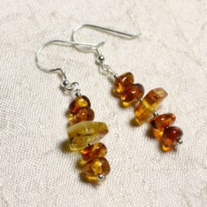 Shop Amber Earrings! 925 Silver earrings and 7-10mm natural amber | Natural genuine Amber earrings. Buy crystal jewelry, handmade handcrafted artisan jewelry for women.  Unique handmade gift ideas. #jewelry #beadedearrings #beadedjewelry #gift #shopping #handmadejewelry #fashion #style #product #earrings #affiliate #ad