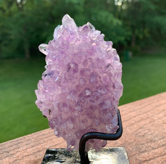 Amethyst Formation - Decorative Amethyst Crystal - Raw Cluster - Collectible Mineral - Meditation Crystal- Display/decor- From Uruguay- 186g