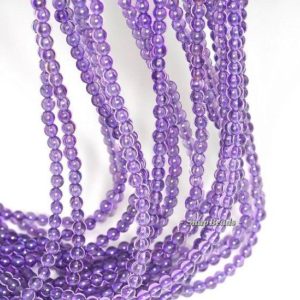 Shop Amethyst Round Beads! 3MM Royal Amethyst Gemstone Grade AAA Round 3MM Loose Beads 16 inch Full Strand (90113637-107 – 3mm D) | Natural genuine round Amethyst beads for beading and jewelry making.  #jewelry #beads #beadedjewelry #diyjewelry #jewelrymaking #beadstore #beading #affiliate #ad