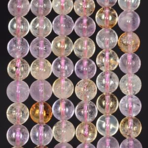 Shop Ametrine Beads! 8MM Ametrine Quartz Gemstones AA Purple Yellow  Round Loose Beads 7.5 inch Half Strand (90182014-126A) | Natural genuine beads Ametrine beads for beading and jewelry making.  #jewelry #beads #beadedjewelry #diyjewelry #jewelrymaking #beadstore #beading #affiliate #ad