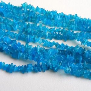 Shop Apatite Chip & Nugget Beads! 4-7mm Neon Apatite Chips, Neon Apatite Beads, Natural Neon Apatite Chips, Apatite For Necklace, 32 Inch (1Strand To 5Strands Options)- DPA3 | Natural genuine chip Apatite beads for beading and jewelry making.  #jewelry #beads #beadedjewelry #diyjewelry #jewelrymaking #beadstore #beading #affiliate #ad