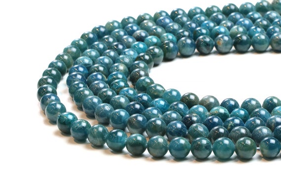 Round Apatite Beads,gemstone Beads,jewelry Supplies,diy Beads,apatite Stone Beads,unique Necklace,wholesale Stone Beads - 16" Strand