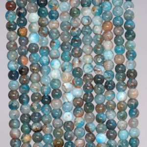 Shop Apatite Round Beads! 3-4MM White Blue Apatite Gemstone Round Loose Beads 15.5 inch Full Strand (80003970-B98) | Natural genuine round Apatite beads for beading and jewelry making.  #jewelry #beads #beadedjewelry #diyjewelry #jewelrymaking #beadstore #beading #affiliate #ad