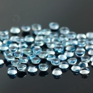 Aquamarine (clear) Cabochon 3mm Round – per stone | Natural genuine stones & crystals in various shapes & sizes. Buy raw cut, tumbled, or polished gemstones for making jewelry or crystal healing energy vibration raising reiki stones. #crystals #gemstones #crystalhealing #crystalsandgemstones #energyhealing #affiliate #ad