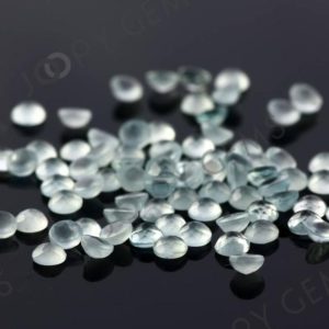 Shop Aquamarine Cabochons! Aquamarine (milky) Rose Cut Cabochon 3mm Round – per stone | Natural genuine stones & crystals in various shapes & sizes. Buy raw cut, tumbled, or polished gemstones for making jewelry or crystal healing energy vibration raising reiki stones. #crystals #gemstones #crystalhealing #crystalsandgemstones #energyhealing #affiliate #ad