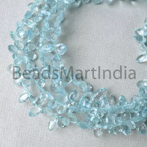 Aquamarine Faceted Marquise Shape Beads, Aquamarine Faceted Marquise, Aquamarine Beads, Aquamarine Faceted Beads, Marquise Aquamarine Beads