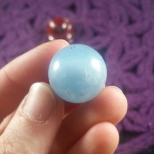 Shop Aquamarine Shapes! Aquamarine Sphere 20mm Crystal Ball Stone Polished Marble Blue Aqua Natural High Quality | Natural genuine stones & crystals in various shapes & sizes. Buy raw cut, tumbled, or polished gemstones for making jewelry or crystal healing energy vibration raising reiki stones. #crystals #gemstones #crystalhealing #crystalsandgemstones #energyhealing #affiliate #ad