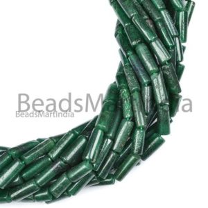 Shop Aventurine Bead Shapes! 5X12-6X15MM Green Aventurine Plain Pipe Shape, Green Aventurine Beads, Smooth Aventurine Pipe Shape Beads, Aventurine Plain Pipe Beads, | Natural genuine other-shape Aventurine beads for beading and jewelry making.  #jewelry #beads #beadedjewelry #diyjewelry #jewelrymaking #beadstore #beading #affiliate #ad