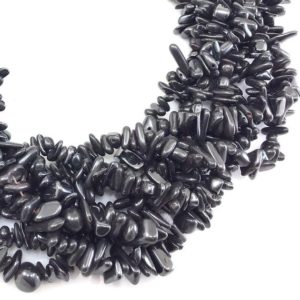 Shop Hematite Chip & Nugget Beads! Black Metal Hematite Chip Beads Gemstone Beads Assorted Stones 32" Full Strand Irregular Nugget Freeform Small Crystal Chips Necklace | Natural genuine chip Hematite beads for beading and jewelry making.  #jewelry #beads #beadedjewelry #diyjewelry #jewelrymaking #beadstore #beading #affiliate #ad