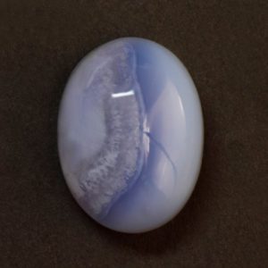 Blue Lace Agate Cabochon Oval 21.57 carats Gemstone, Natural Blue Lace Agate Gemstone size 20x15mm faceted cut oval , Natural Agate Pendant | Natural genuine stones & crystals in various shapes & sizes. Buy raw cut, tumbled, or polished gemstones for making jewelry or crystal healing energy vibration raising reiki stones. #crystals #gemstones #crystalhealing #crystalsandgemstones #energyhealing #affiliate #ad