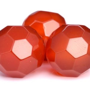 Shop Carnelian Faceted Beads! Genuine Natural Carnelian Gemstone Beads 10MM Red Micro Faceted Round AAA Quality Loose Beads (103115) | Natural genuine faceted Carnelian beads for beading and jewelry making.  #jewelry #beads #beadedjewelry #diyjewelry #jewelrymaking #beadstore #beading #affiliate #ad