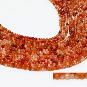 Shop Carnelian Round Beads! GU-9705-2 – Natural Carnelian Round Beads – 3mm – Gemstone Beads – 16" Full Strand | Natural genuine round Carnelian beads for beading and jewelry making.  #jewelry #beads #beadedjewelry #diyjewelry #jewelrymaking #beadstore #beading #affiliate #ad