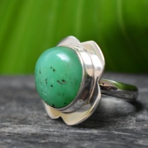 Shop Chrysoprase Rings! 925 silver chrysoprase ring-natural chrysoprase ring–handmade ring-ring for women-design ring | Natural genuine Chrysoprase rings, simple unique handcrafted gemstone rings. #rings #jewelry #shopping #gift #handmade #fashion #style #affiliate #ad